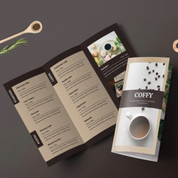 B4 folded takeaway menu printing service and UK-based B4 menu printing with design support