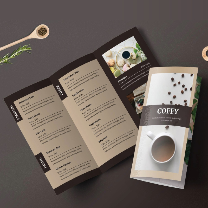 B4 folded takeaway menu printing service and UK-based B4 menu printing with design support