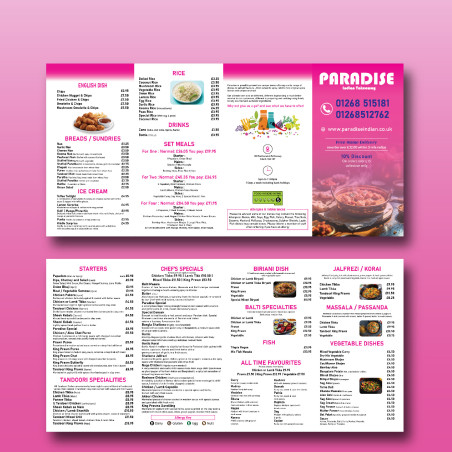 A4+ Menu Printing Solutions / Elevate Your Business