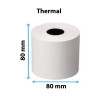 80x80mm Thermal Till Rolls – 20 Pack | Fast UK Delivery