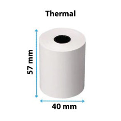 57mm x 40mm Thermal Card Machine Rolls – Box of 20 | Roll Supplier UK
