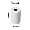 80x50mm Thermal Till Rolls – 20 Pack | Fast UK Delivery